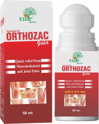 elzac herbals Orthozac Gold Quick Pain Relief roll on oil Liquid(50 ml)