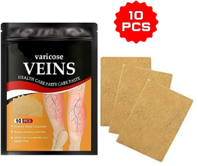 Pink Square Varicose Veins Patch Natural Solution for Varicose Veins Plaster & Patch Pack 1 Plaster & Patch(10 Patches)