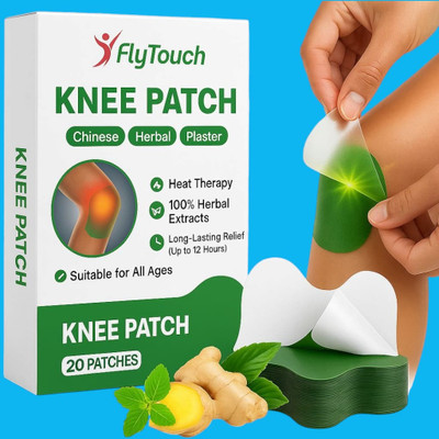 FlyTouch Comfortable Herbal Knee Patch for Fast Shoulder, Joint, Muscle, and Back Relief Knee Support(Green)
