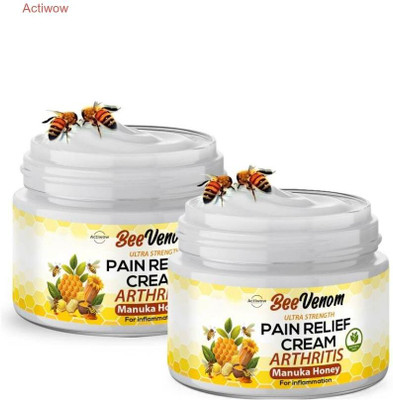 ACTIWOW Bee Venom Honey Pain Relief Muscles And Bruises Pain Cream Cream(2 x 50 g)