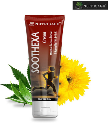Nutrisage Soothexa Fast-Acting Comfort for Sore Joints & Muscles -MSM,Glucosamine,Arnica Cream(50 g)