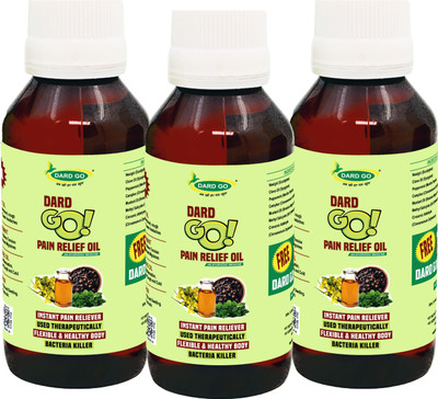 DARDGO Pain Relief Oil for Knee Pain, Joint Pain, Muscle Pain, Back Pain, Headache. Liquid(3 x 100 ml)