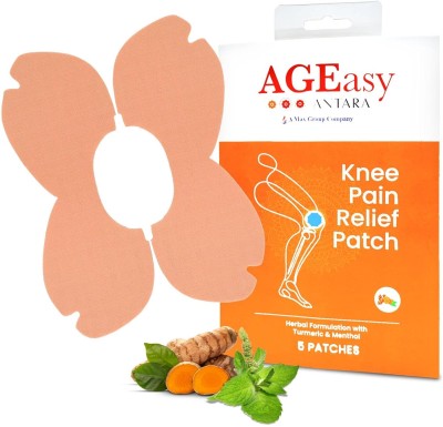 AGEasy Pain Relief Patch |5-Pack|Turmeric Formula for Knee Pain| Butterfly-Shaped Plaster & Patch(5 x 1 Patches)