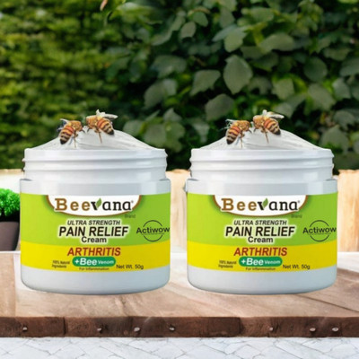 ACTIWOW BeeVana Fast Relief for Back & Neck Pain Pack of 2 Cream(2 x 25 g)