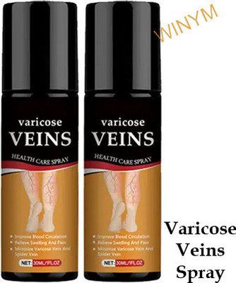 Winym Varicose Vein Relief Spray – Soothing Herbal Cool Mist Pack of 2 Spray(2 x 100 ml)