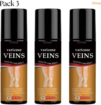 CHIWA Varicose Veins Spray OG For Daily Relief and Lasting Comfort Liquid(3 x 100 ml)