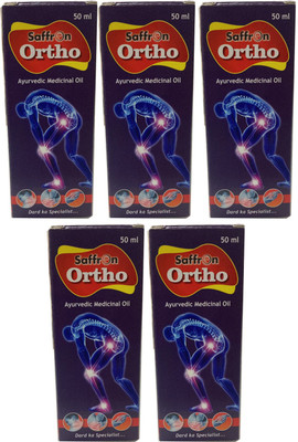 Saffron Ortho Aryurvedic Oil Dard Ka Specialist 50 ml Each (Pack of 5) Liquid(5 x 50 ml)