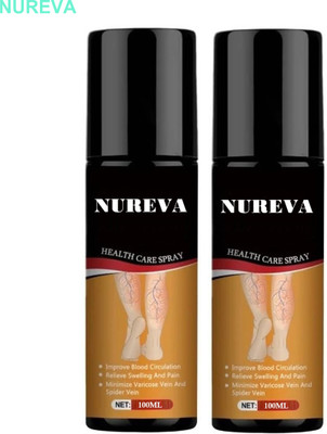 nureva Spider Vein Relief Spray – Herbal Pack of 2 Liquid(2 x 100 ml)