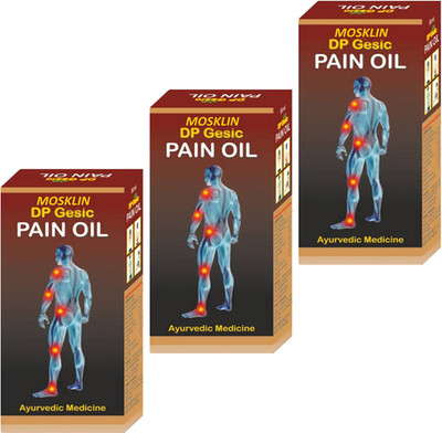 MOSKLIN DP GESIC AYURVEDIC PAIN OIL FOR RELIEF JOINT & MUSCLES PAIN PACK OF - 50ml x 3 Liquid(3 x 50 ml)
