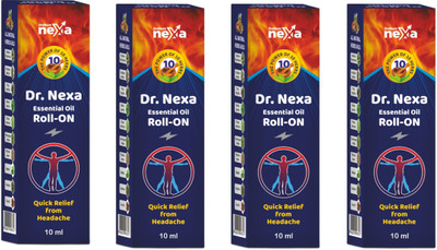 indkus nexa Dr.Nexa Essential Oil Roll-On 10ml (Pack Of 4) Liquid(4 x 10 ml)