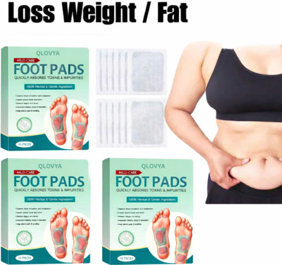QLOVYA Ayurvedic Herbal Detox Foot Pads Weight Loss And Toxin Removal pad Plaster & Patch(10 x 1 Patches)