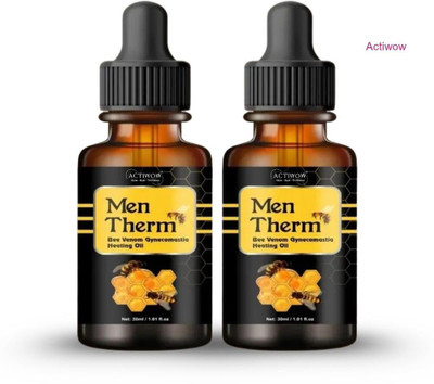 ACTIWOW Men Therm Bee Venom Heating Oil for Urban Trek Joint Support Liquid(2 x 15 ml)