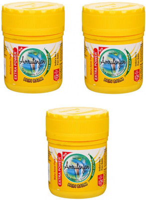 Amrutanjan Extra Power Pain Relief Balm Pack of 3 Balm(3 x 50 ml)