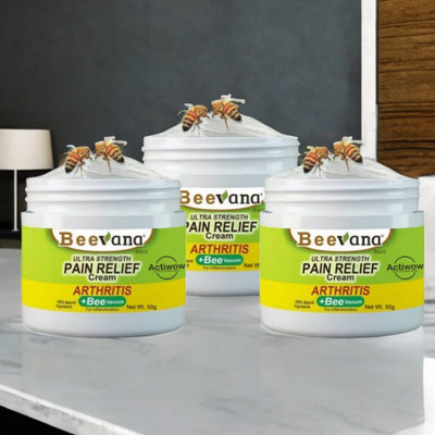 ACTIWOW BeeVana Fast Pain Relief for Muscle Aches & Stiffness Pack of 3 Cream(3 x 16.67 g)