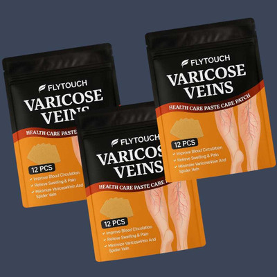 FlyTouch Effective Varicose Relief Patch for Achy Legs and Swollen Vein Support Plaster & Patch(36 x 1 Patches)