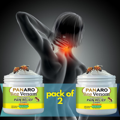 PANARO BeeVenom Active Relief Cream for Arthritis, Joint Inflammation & Bone Strength Cream(2 x 50 g)