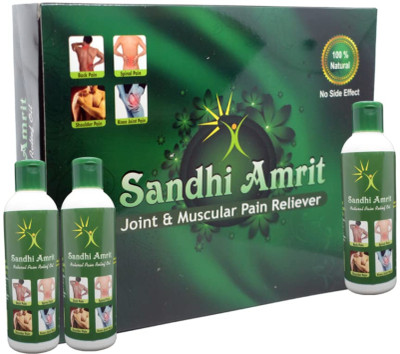Divya Shri Sandhi Amrit Joint Pain Oil Pack of 3 | Ayurvedic Relief for Joints Liquid(3 x 200 ml)