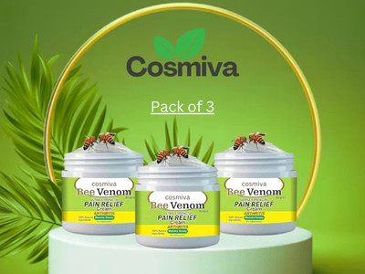 COSMIVA Bee Venom Joint Pain Relief Cream for Daily Use Men & Women { Pack of 3 } Cream(3 x 50 g)
