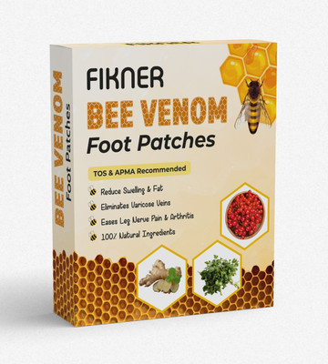 FIKNER Bee Venom Foot Patches for Nightly Pain Relief & Detox Effects(100 g)