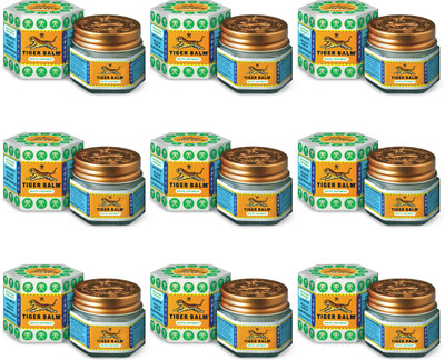 Tiger Balm White Ointment | For Fast Effective Relief|Pack of 9 Balm(9 x 21 ml)