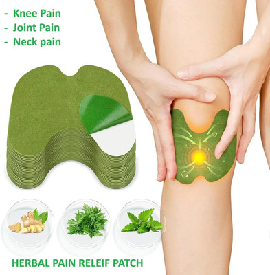 QOZWEID Knee Pain Relief Patch-Herbal Knee Pain Relieving Plaster Sticker,Knee,Shoulder Plaster & Patch(10 x 1 Patches)