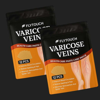 FlyTouch Deep Penetration Varicose Vein Patch with Natural Extracts for Leg Relief Plaster & Patch(24 x 1 Patches)
