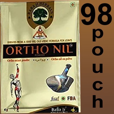 Quickbits 98 POUCHES ORIGINAL ORTHO NIL POWDER FOR JOINT AND All PAIN Powder(98 x 1 Units)