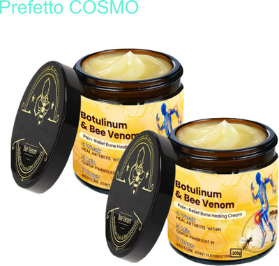 Prefetto COSMO Bee Venom & Botulinum Cream for Quick Joint & Bone Pain Relief Cream(2 x 100 g)