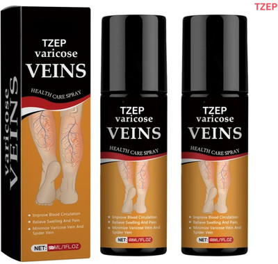 TZEP vericose vein spray effective pain relief for varicose Spray(2 x 30 ml)