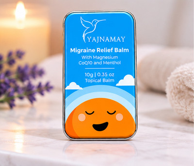 YAJNAMAY Topical Balm with Magnesium CoQ10 & Menthol for Head and Body Massage Pack of 1 Balm(10 g)