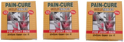 Eazybits Pain Cure Gold Tablet Ayurvedic Joint Pain Relief Tablets pack of 3 Tablets(3 x 40 Units)
