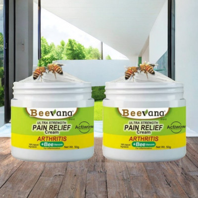 Bee Venom Natural Pain Relief for Upper Back & Shoulders Pack of 2 Cream(2 x 50 g)