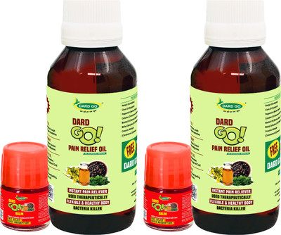 DARDGO Pain Relief Oil, Mixture of Ayurvedic Herbs Effective on Any Body Pain Liquid(2 x 100 ml)