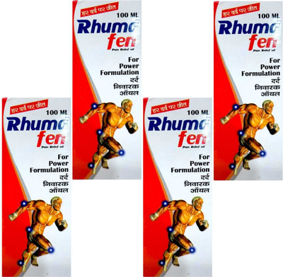 DOOMSDAY RHUMA FEN PAIN OIL FOR BEST PAIN RELIEF PACK OF 4 Liquid(4 x 100 ml)