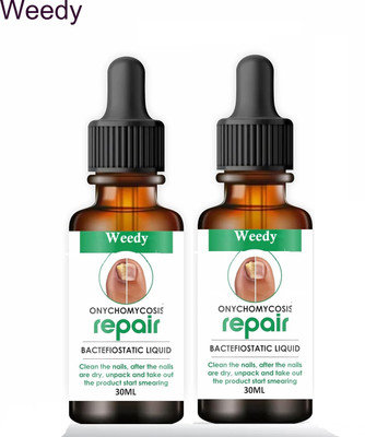 WEEDY Toe Nail Fungal Cure Oil – Herbal Treatment Combo 2 Pack Liquid(2 x 30 ml)