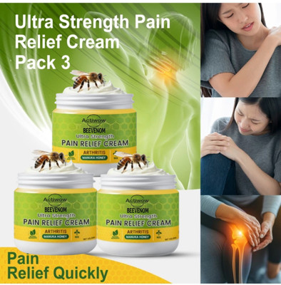 ACTIWOW Bee Venom Pain Relief Balm for Stiffness and Swelling Pack of 2 Cream(2 x 25 g)