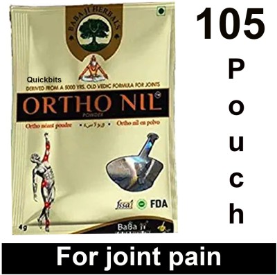 Quickbits Ortho Nil Powder Baba ji ORTHONIL POWDER FOR JOINT PAIN BODY PAIN MUSCLE PAIN Powder(105 x 1 Units)