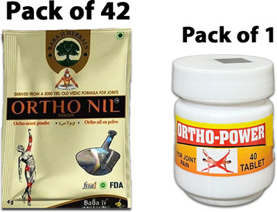 Eazybits 42 orthonil powder For Joint Pain + 1 Ortho Power Tablet (1 x 40 Units) Powder(42 x 1 Units)