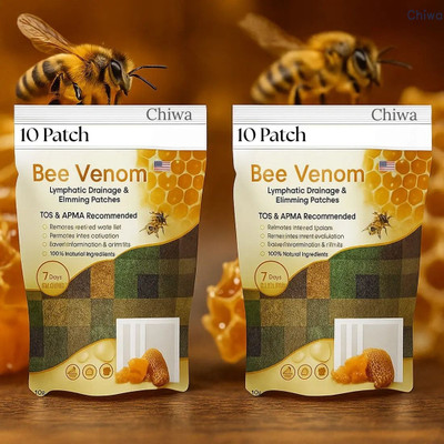 CHIWA Bee Venom Foot Patches Providing Continuous Comfort Support Plaster & Patch(2 x 100 g)