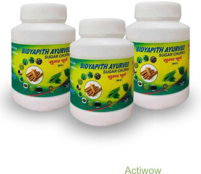 ACTIWOW Bidyapith Sugar Powder for Preventing Low Blood Sugar Episodes Pack of 3 V03 Powder(3 x 100 g)