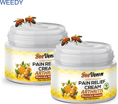 WEEDY Upgraded Bee Venom Cream Pack of 2 for Leg and Foot Pain Cream(2 x 100 g)
