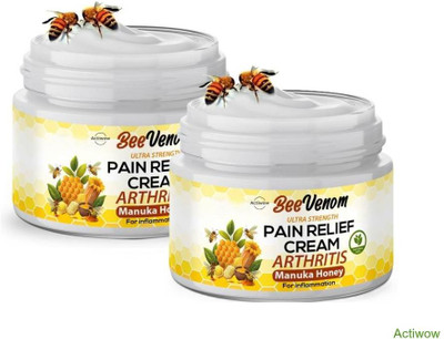 ACTIWOW Bee Venom Honey Pain Relief Hands And Cramps Cream Cream(2 x 50 g)