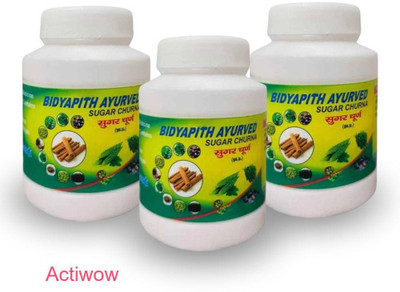 ACTIWOW Bidyapith Sugar Powder for Supporting Balanced Insulin Production Pack of 3 V01 Powder(3 x 100 g)