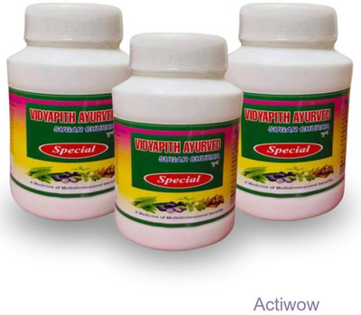 ACTIWOW Vidyapith Sugar Powder for Optimizing Insulin Response Pack of 3 K02 Powder(3 x 100 g)