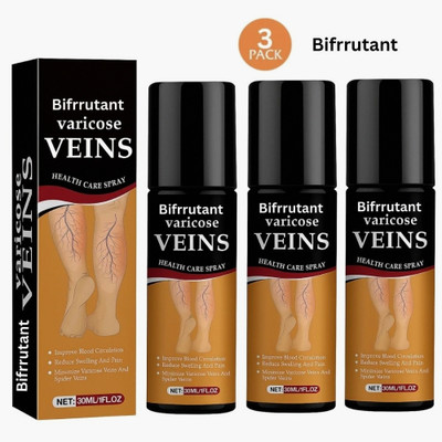 BIFRRUTANT vericose vein spray south moon circulation booster tired leg solution Liquid(3 x 50 ml)