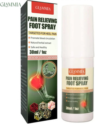 GLAMMIA Pain Relieving Foot Spray | For Inflamed Sore Heel Relief Spray(100 ml)