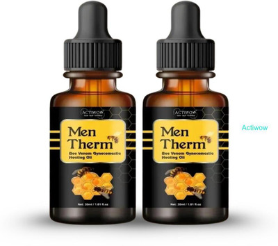 ACTIWOW Men Therm Bee Venom Heating Oil for Athletic Warm Day Relief Liquid(2 x 15 ml)