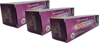 aushadhi Rapidcool For Body & Muscle Pain Relief Gel(3 x 100 g)