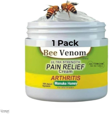 ACTIWOW Bee Venom Pain Relief for Painful Back Muscles Cream(100 g)