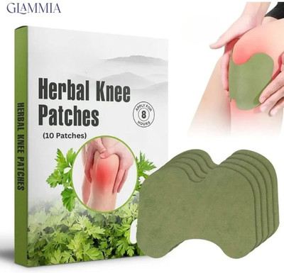 GLAMMIA Herbal Knee Patches | Support Mobility In Cold Weather Plaster & Patch(10 Patches)